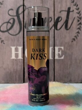 Bath & Body Works Dark Kiss Fragrance Mist — Gold & Deep Purple
